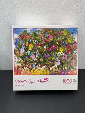 Buffalo Games Jigsaw Puzzle🔴3/$25🔴Birds Eye View Bird Hotel 1000 Piece - NEW